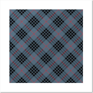 Clan Mackay Blue Tartan Rotated Posters and Art
